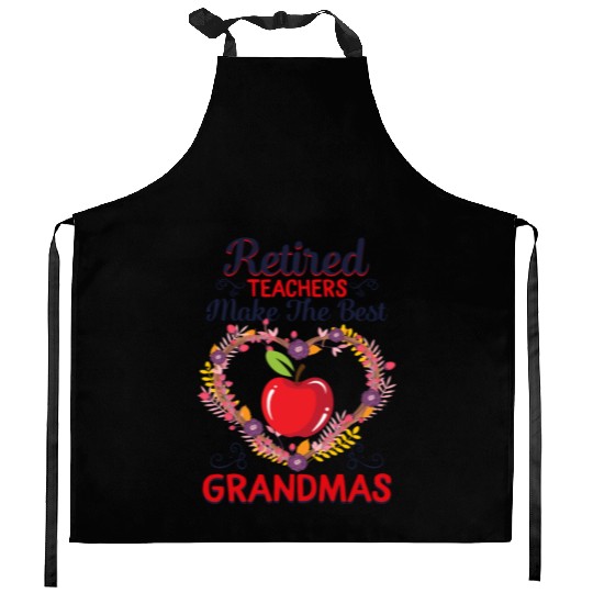 Retired Teacher Kitchen Aprons, Retired Teachers Makes The