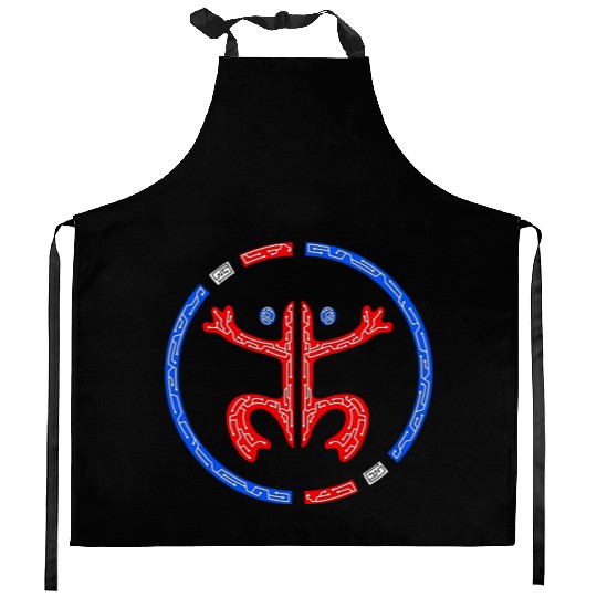 Puerto Rico Coqui Frog Taino Boricua Tech Style Kitchen Aprons