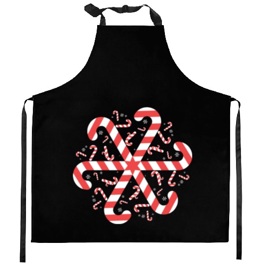Candy Cane Gift Snowflake Candy Cane Christmas Kitchen Aprons