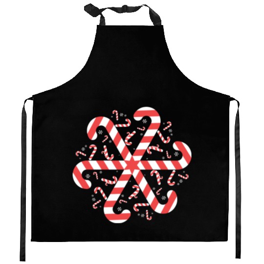 Candy Cane Gift Snowflake Candy Cane Christmas Kitchen Aprons
