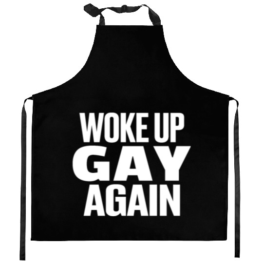 Gay Couple Homosexual LGBTQ Queer Pride Kitchen Aprons