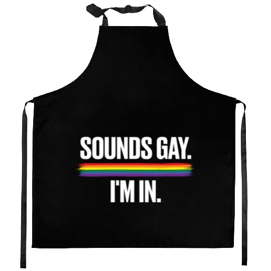 Gay Couple Homosexual LGBTQ Queer Pride Kitchen Aprons