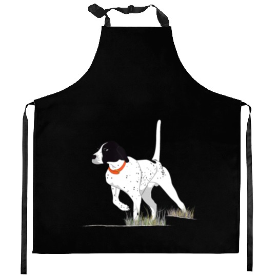 Bird Hunting Hunter English Pointer Dog Kitchen Aprons