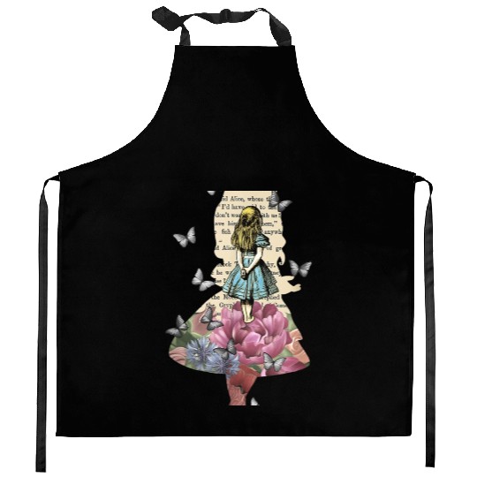 Alice In Wonderland Magical Garden Vintage Bo chri Kitchen Aprons