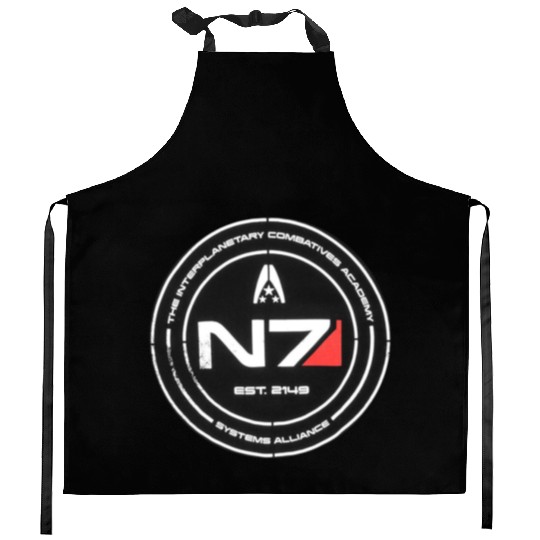 N7 Mass Effect Commander Shepherd Kitchen Aprons