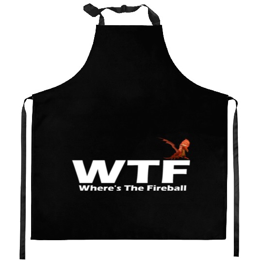WTF Where's The Fireball Kitchen Aprons