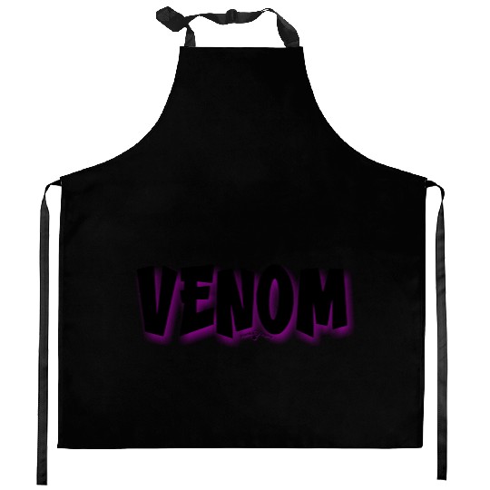 Venom | Neon Hot Pink Shadow Kitchen Aprons