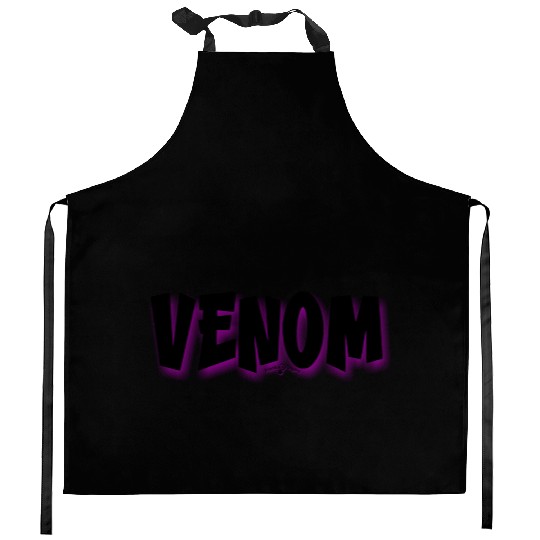 Venom | Neon Hot Pink Shadow Kitchen Aprons