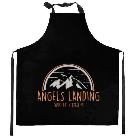 Angels Landing Zion National Park Mountain Hikers Kitchen Aprons