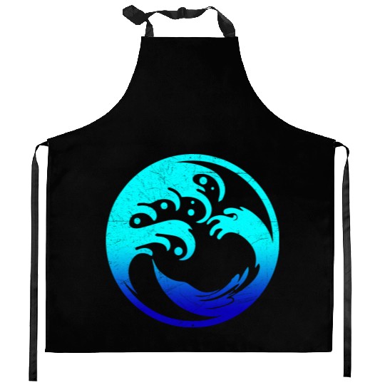 Maori Ocean Circle Tattoo Gift Idea Kitchen Aprons