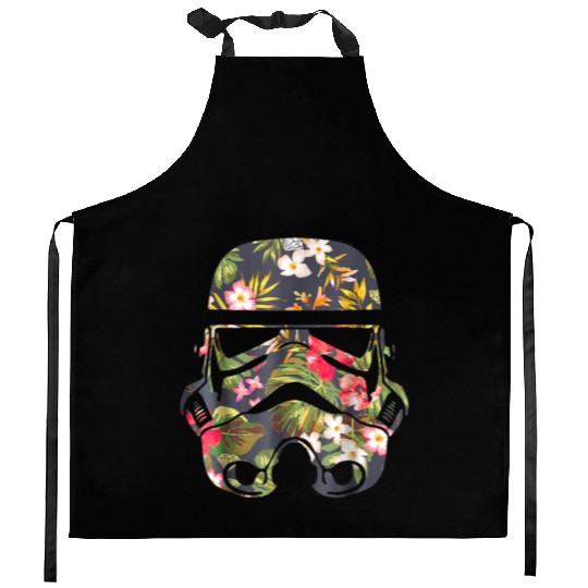 Star Wars Tropical Stormtrooper Floral Kitchen Aprons