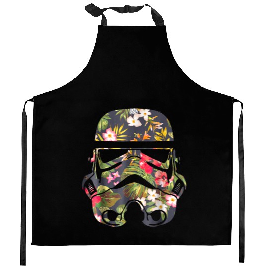 Star Wars Tropical Stormtrooper Floral Kitchen Aprons
