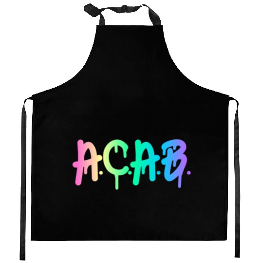 ACAB Rainbow Drip Kitchen Aprons