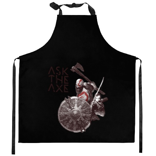 God Of War Ask The Axe Kitchen Aprons