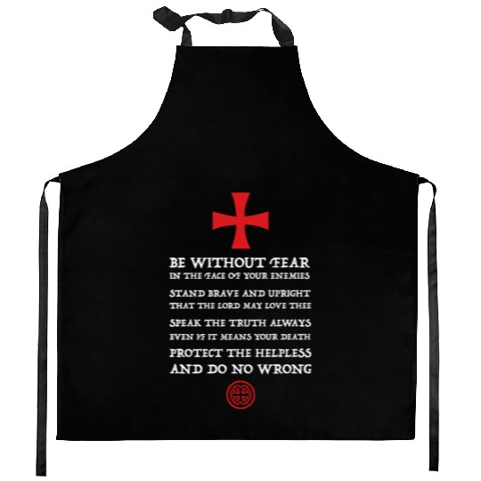 Crusader Knight Knights Templar Code Holy Cross Kitchen Aprons