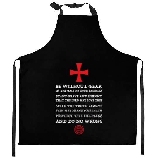 Crusader Knight Knights Templar Code Holy Cross Kitchen Aprons