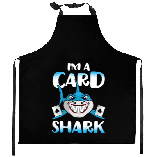 Poker - Card Shark Casino Gamble - Beach Kitchen Aprons