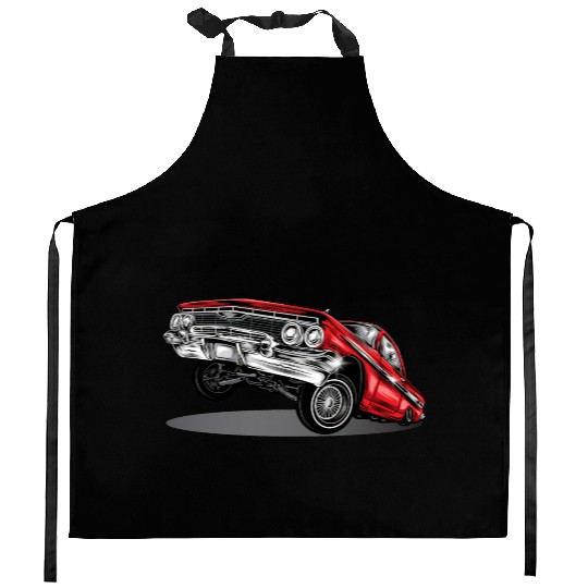 lowrider car Kitchen Aprons
