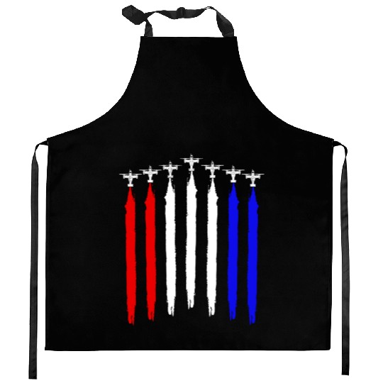 V-22 Osprey Helicopter Red White Blue Contrails Kitchen Aprons
