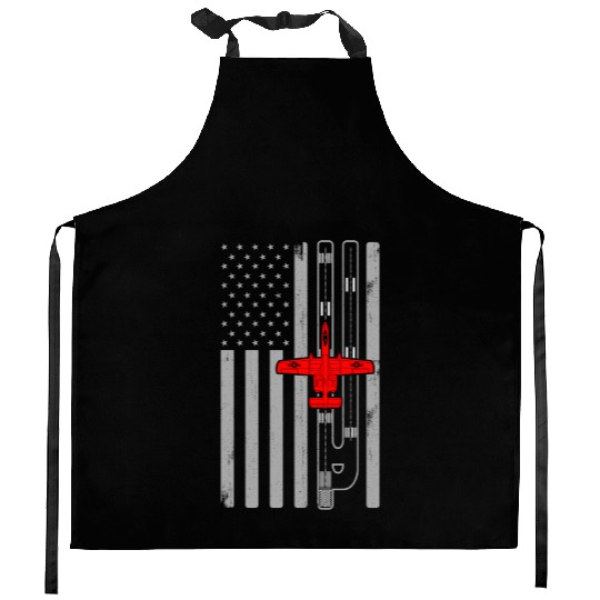 A-10 Warthog American Flag Runway A10 Thunderbird Kitchen Aprons