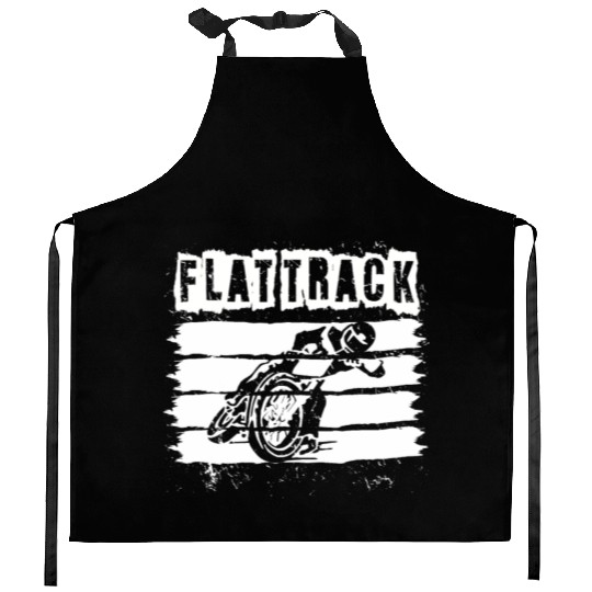 FLAT TRACK MOTORCYCLE racing dirt track speedway Kitchen Aprons