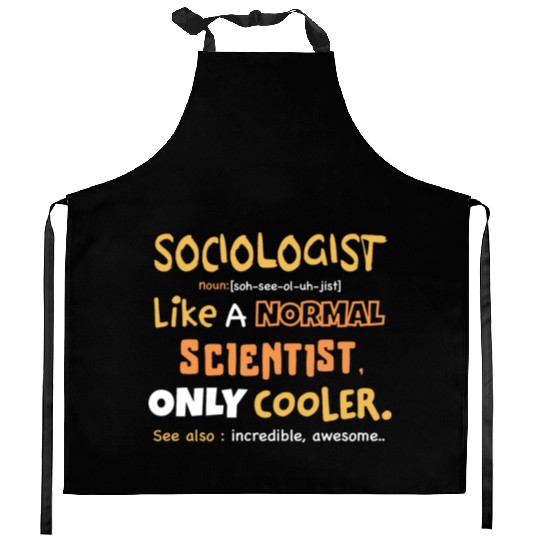 sociologist definition design / sociologist gift Kitchen Aprons