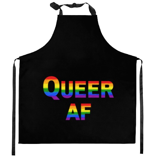 Queer AF Rainbow Spectrum Kitchen Aprons