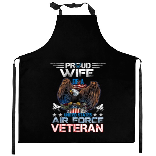 Veteran-Proud Wife Of Us Air Force Veteran Patriot Kitchen Aprons