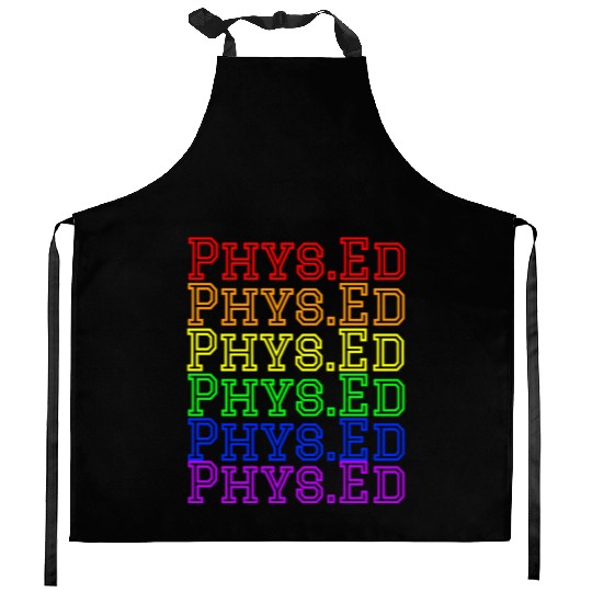 Physical Education Teacher- Rainbow Phys.Ed Kitchen Aprons