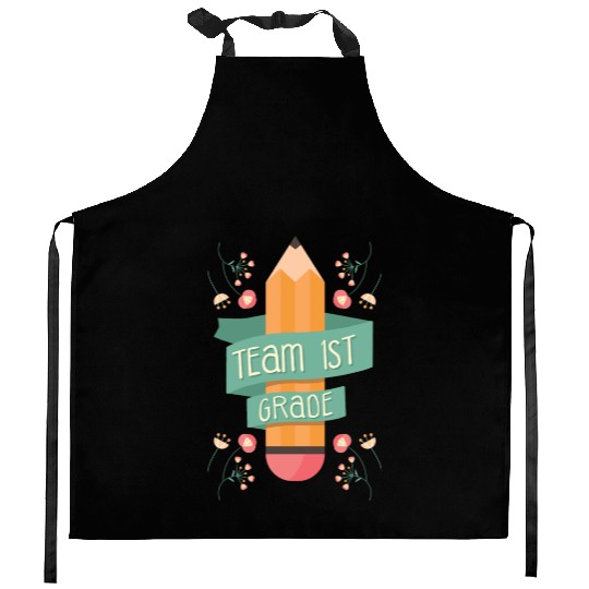 Back To School Student Teacher Team 1St Grade Kitchen Aprons