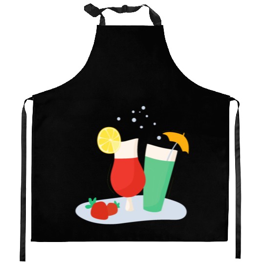 Summer Drinks Kitchen Aprons