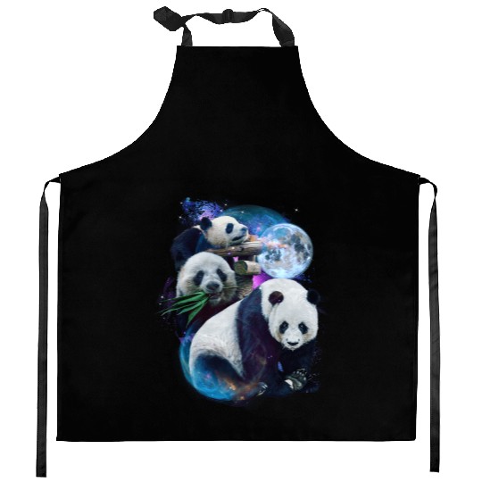 3 Moon Panda Funny Sichuan Bamboo Bear Animal Love Kitchen Aprons