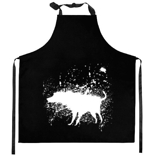 Banksy Splash Dog Kitchen Aprons