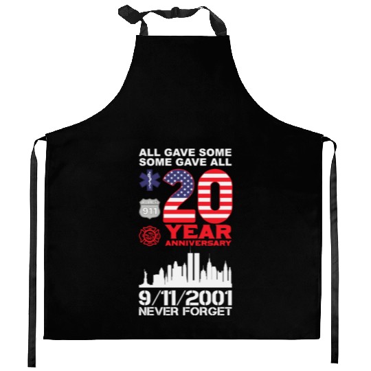 Patriot Day Never Forget 9 11 2001 Anniversary Kitchen Aprons