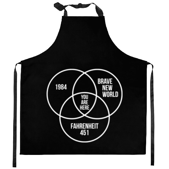 1984 Brave New World Fahrenheit 451 Conspiracy Ess Kitchen Aprons