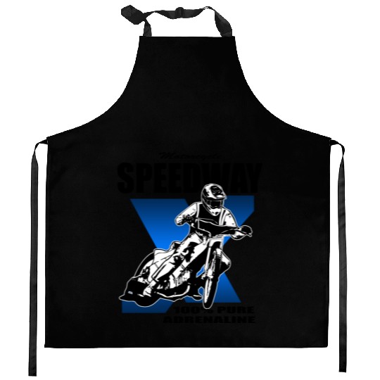 Motorcycle Speedway Racing Kitchen Aprons