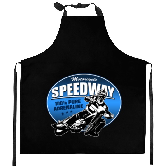 Motorcycle Speedway Racing Kitchen Aprons