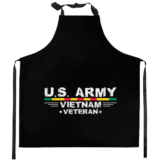 US Army Vietnam Veteran Soldier Kitchen Aprons