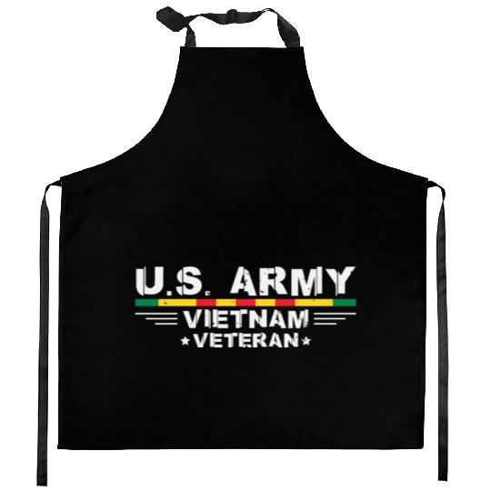 US Army Vietnam Veteran Soldier Kitchen Aprons