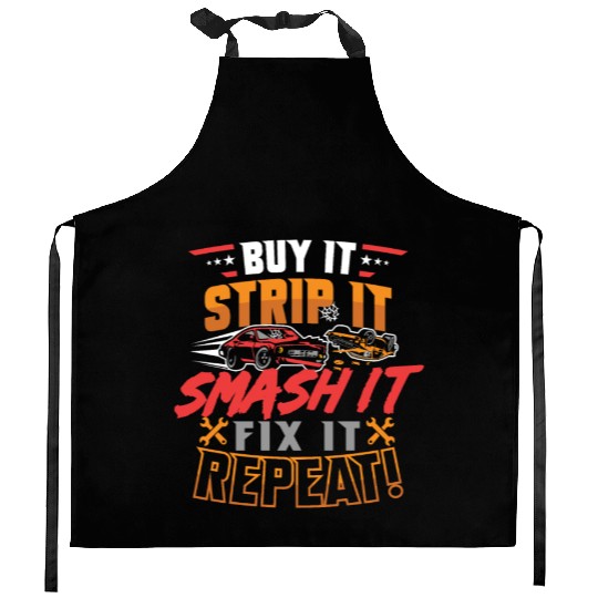 Demo Derby Demolition Derby Smashing Derby Lover Kitchen Aprons