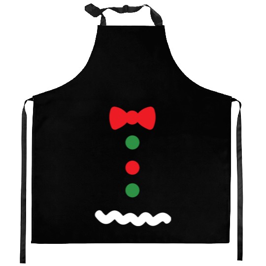 Ginger bread Man Holiday Costume Christmas Cookie Kitchen Aprons