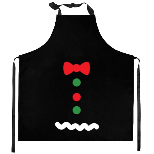 Ginger bread Man Holiday Costume Christmas Cookie Kitchen Aprons