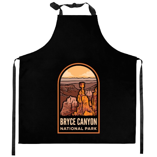 Bryce Canyon National Park Badge Kitchen Aprons