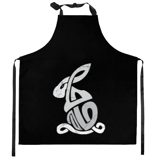 Celtic Symbols Bunny Celtic Knot Gift Idea Kitchen Aprons