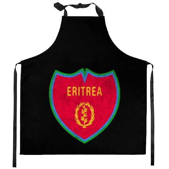 Eritrea Vintage crest flags design Kitchen Aprons