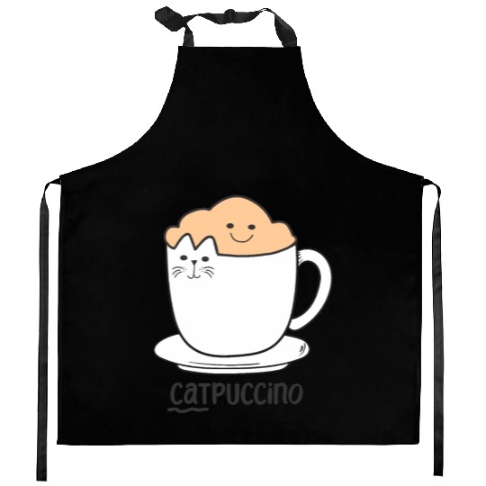 Coffee Lover Caffeine Cat Lover Kity Kitten Pet Kitchen Aprons