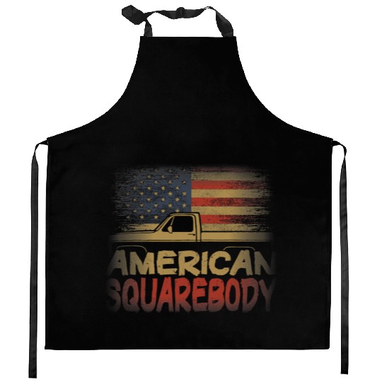 American Flag Square Body American Squarebody Kitchen Aprons