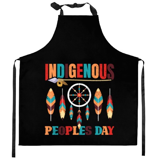 Native American Indigenous Peoples Day Kitchen Aprons