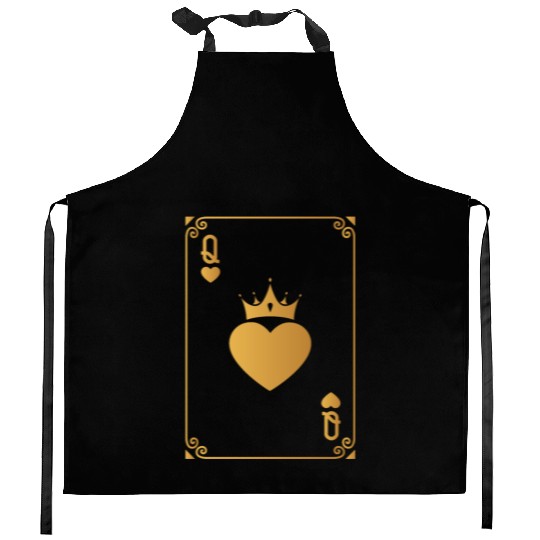 Queen of Heart King Queen Couple Halloween Costume Kitchen Aprons