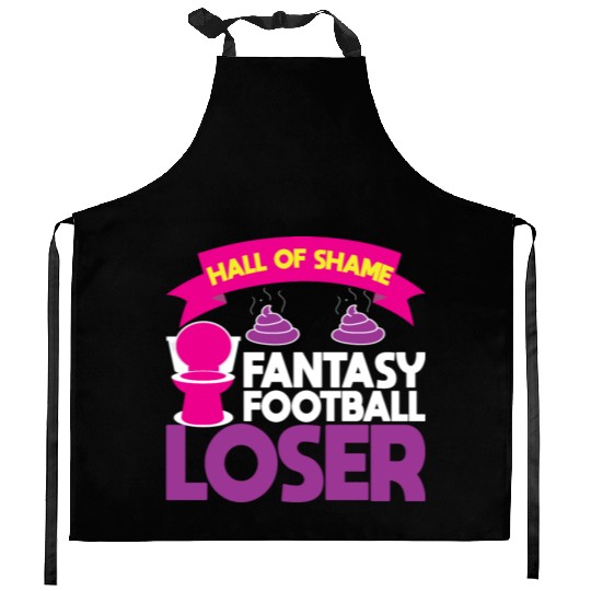 Fantasy Football Loser Poop Funny Kitchen Aprons